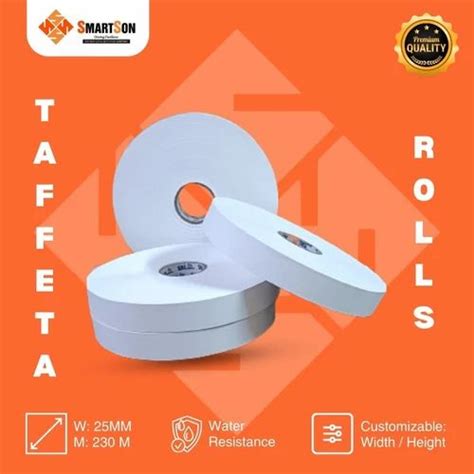 Taffeta Labels - Smartson White Blank Taffeta Roll for Garment Wash ...
