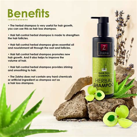 Zobha Herbal Shampoo With Hair Fall Control - 250ml – Kunchals