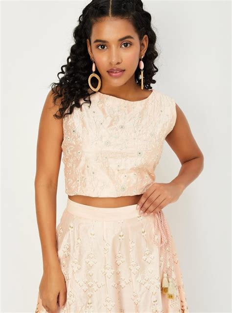 Buy Women Embroidered Crop Top Online at just Rs. 699.0 - 1000013283526 ...