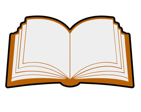 Colorful Open Book Clip Art