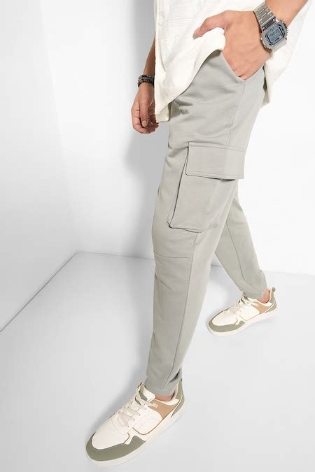 Grey Solid Full Length Casual Men Regular Fit Track Pants - Selling ...