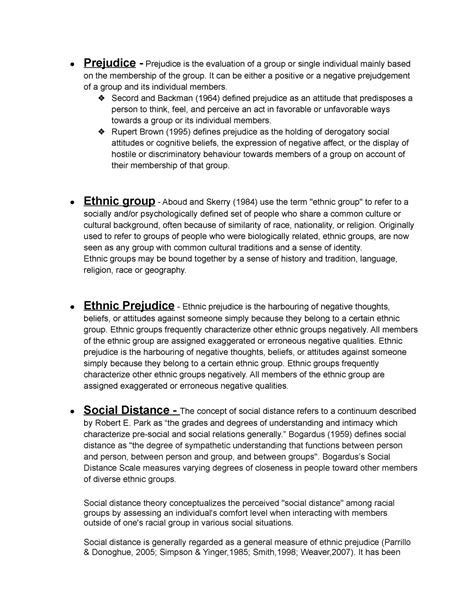CC-9 Practical - Prejudice - Prejudice is the evaluation of a group or ...