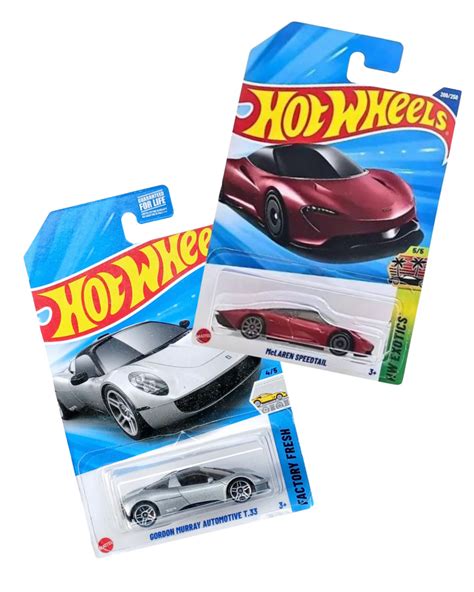 Hotwheels Combo : McLaren Speedtail + Gordon Murray Automotive T.33 (g ...