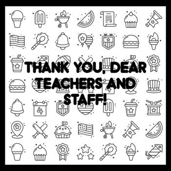 THANK YOU, DEAR TEACHERS AND STAFF! 3 by 3 feet Collaborative Ar t ...