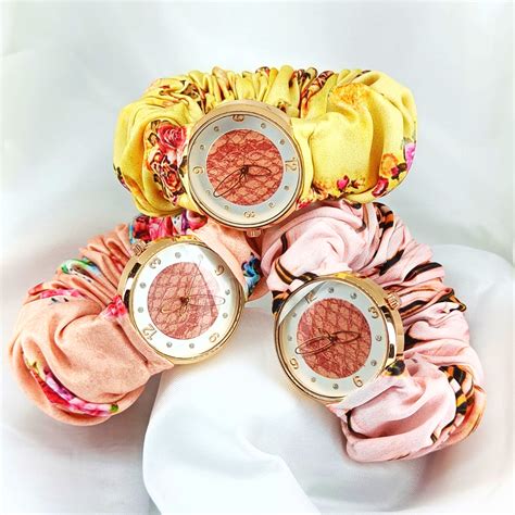 Printed Scrunchie Watch - Canary Collection - By Fairy & Rose – Fairy ...