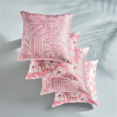 Buy Spinel Set of 4 Printed Cushion Cover - 40x40cm from Home Centre at ...