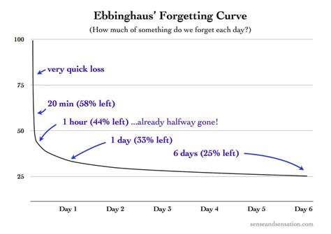 Image result for Forgetting Curve Graph