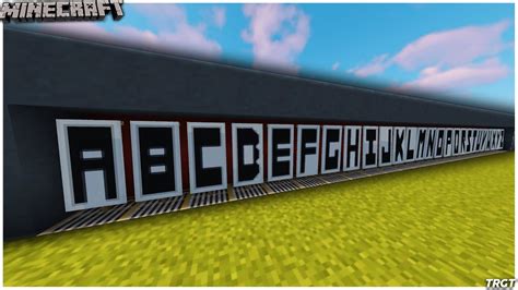 Minecraft: Every letter of the alphabet on banners - YouTube