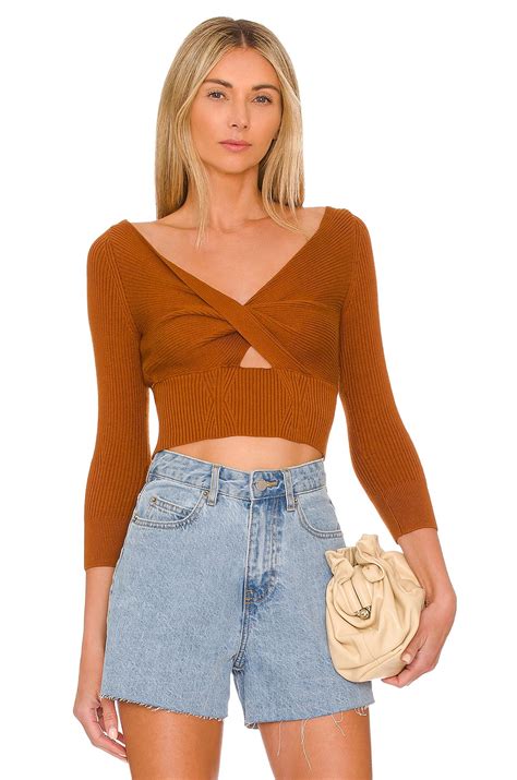 Free People Floyd Wrap Top in Glazed Ginger | REVOLVE