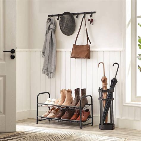 Two Tier Shoe Rack Storage Organiser Shelves Unit By Momentum