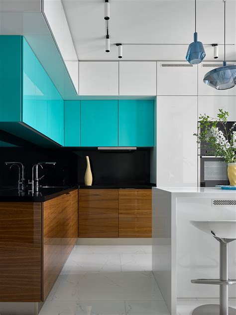 turquoise kitchen cabinets | Free Template