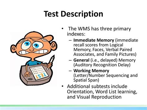 Wechsler Intelligence and Memory Scales | PPTX