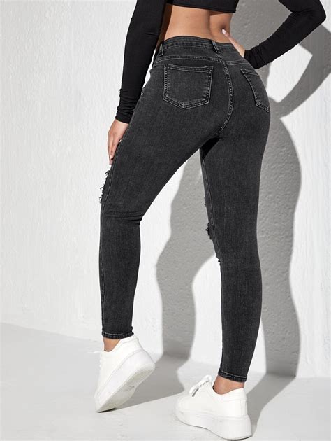 Ripped Cut Out Skinny Jeans Ripped Jeans for Sale Australia| New ...