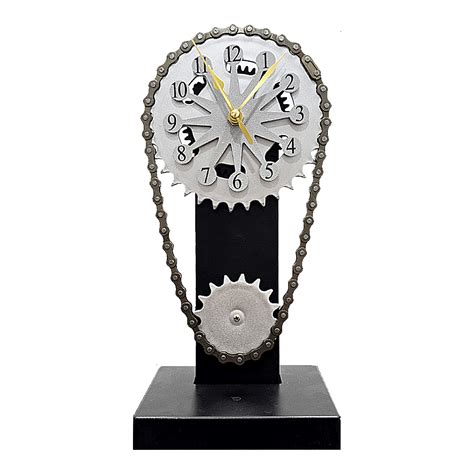 Rotating Gear Chain Clock