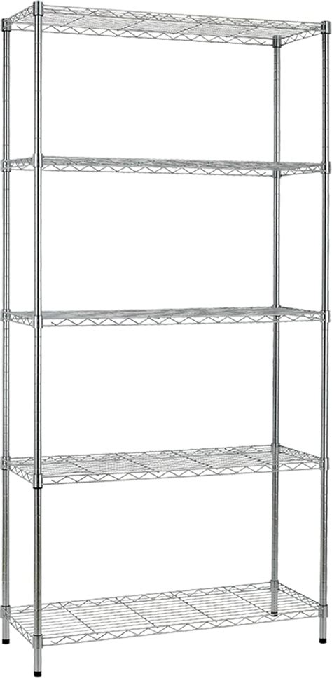 5 Tier Metal Storage Shelves 36 L x 14 W x India | Ubuy