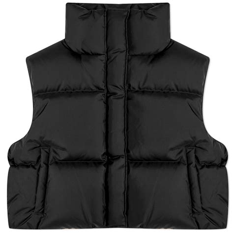 Wardrobe.nyc Women's Puffer Vest in Black WARDROBE.NYC