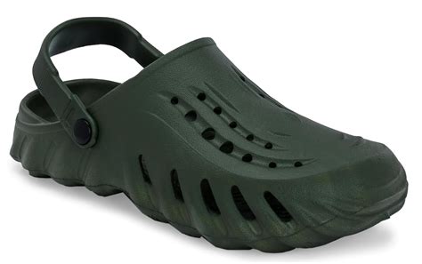 Buy AFROJACK Men's Clogs with Adjustable Strap - Green at Amazon.in