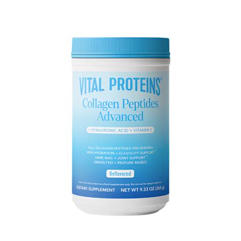 Vital Proteins Advanced Collagen Peptides + Hyaluronic Acid & Vitamin C ...