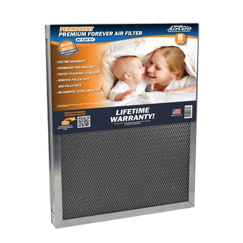 Air-Care Premium Permanent Washable Furnace Filter, 20-in x 20-in ...