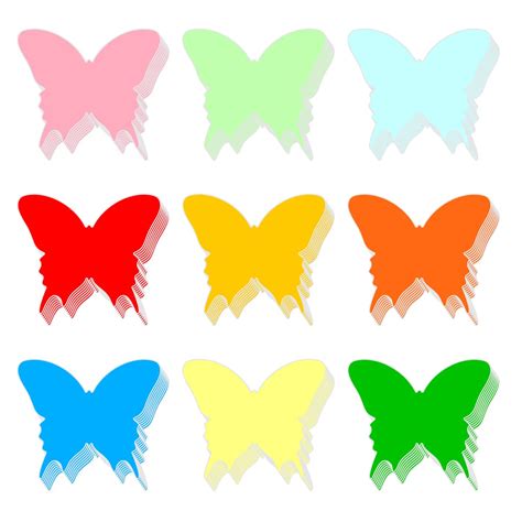 Butterfly Cut Out Clip Art Easy Paper Craft Butterfly Art | Hymns And