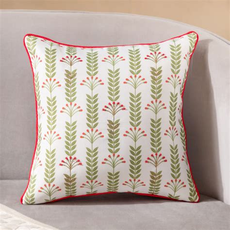 Faenza Set Of 2 Beadwork Cushion Cover 16 x 16 Inch Online - Premium ...