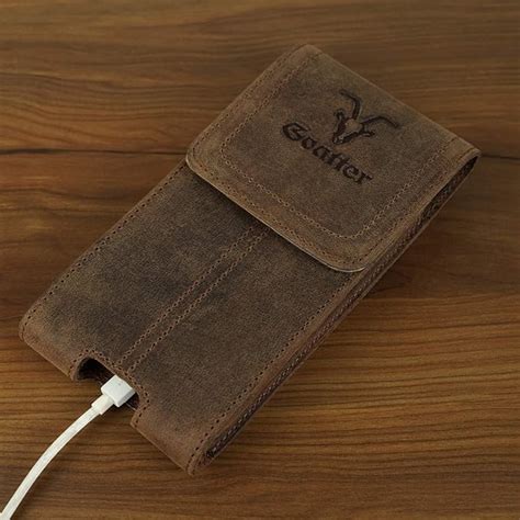 Goatter Unisex Hunter Leather All With 6.5" Inch Backcase For iPhone 12 ...