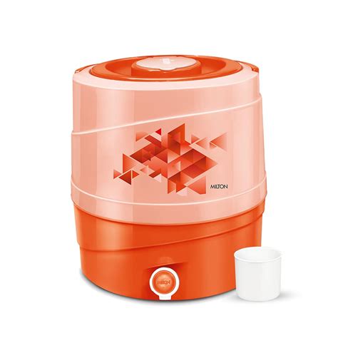 MILTON Plastic N-Ew Kool Rover 18 Insulated Water Jug, 16 L (Orange ...