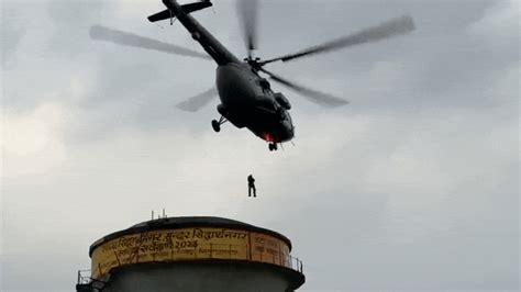 Two boys stranded atop water tank in Uttar Pradesh rescued by IAF ...