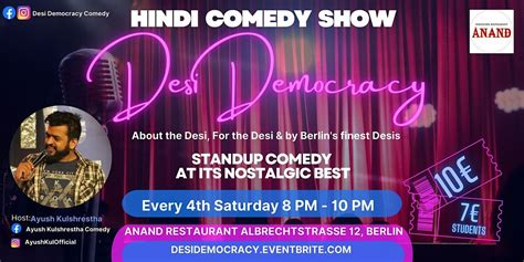 Desi Democracy - A Hindi Comedy Show, ANAND – Indisches ...