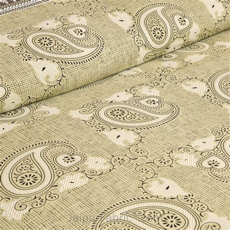 Paisley Art Nature Jaipur Fabric Double Bed Sheet – JaipurFabric®