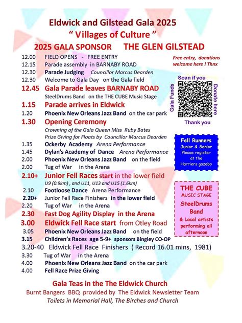 Eldwick & Gilstead gala, Bingley, Bradford, 28 June 2025 | AllEvents