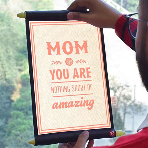 Buy Mom You Are Amazing Scroll Gift For Mother's Day Online - Giftcart