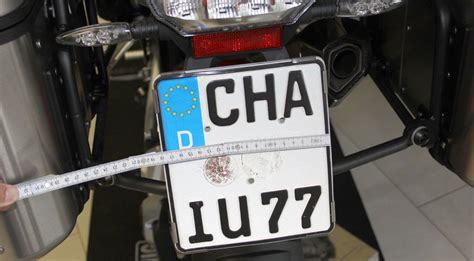 Licence plate bracket stainless steel adjustable for BMW R 1250 GS & R ...