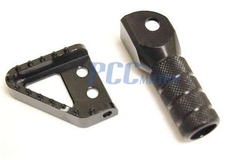 PCC CNC ALUMINUM BILLET KTM KICK BRAKE PEDAL SHIFT LEVER TIP SET BLACK ...