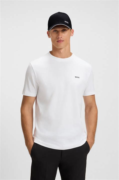 BOSS - Cotton-twill cap with contrast trims and embroidered logo - Black