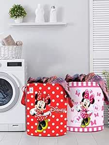 Heart Home Disney Print Round Non Woven Fabric Foldable Laundry Basket ...