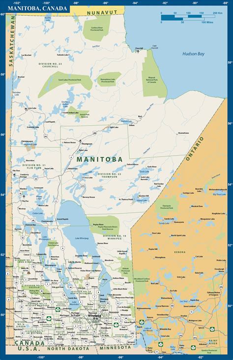 Manitoba River Map – Detailed Map Of Manitoba – YZIP