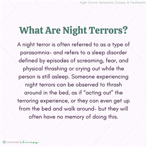 Night Terrors In Adults