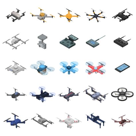 Drones isometric Vectors - Download Free High-Quality Vectors from ...