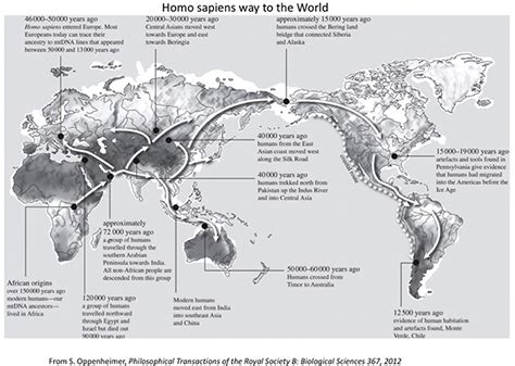Human Evolution Migration Map 的图像结果