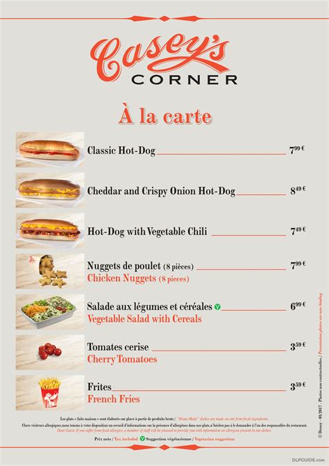 Casey S Corner Menu at Gabriel Swindell blog