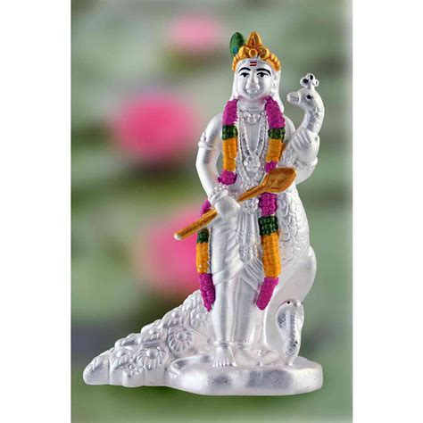 Pure Silver 990 Lord Murugan Statue ~ CaratCafe