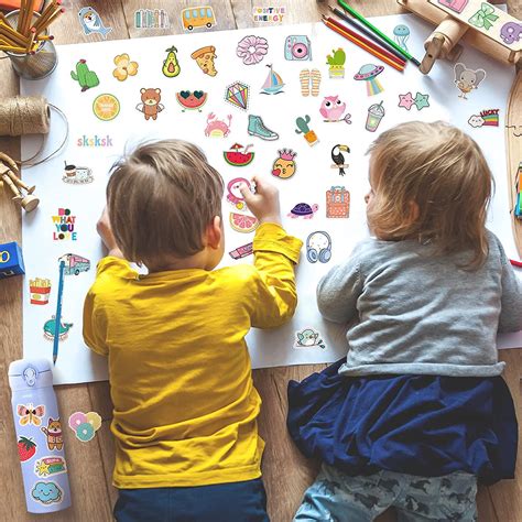 Buy Cute Stickers for Kids, 300Pcs Water Bottle Stickers, Waterproof ...
