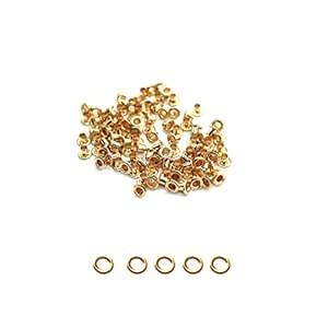 Trimming Shop Rose Gold 3mm Brass Eyelets Grommets with Washers Rust ...