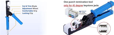 Seth Enterprises Speed Termination Tool, RJ45 Shielded Keystone Jacks ...