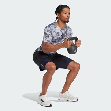 adidas TECHFIT Compression Training Short Tights - Blue | Free Shipping ...
