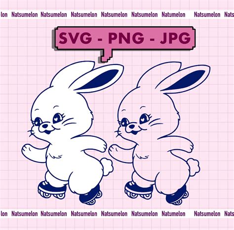 Newjeans NWJNS Bunny KPOP Layered SVG Png Jpg /suitable for Cricut ...