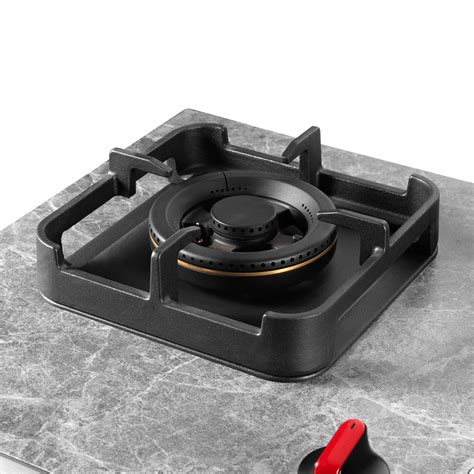 Kaff MARMOR 823 3 Burner Brass Hob with FFD & Rock Glass