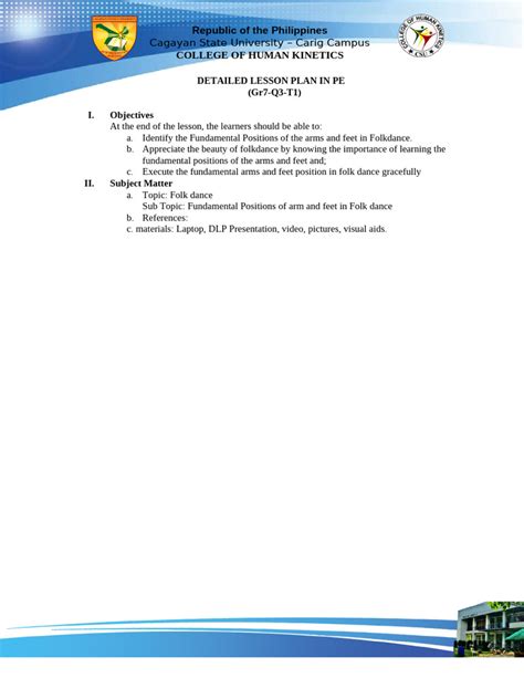 Image result for Pe Lesson Objectives