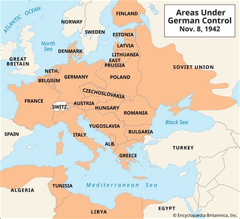 Size Of Nazi Germany At Its Peak